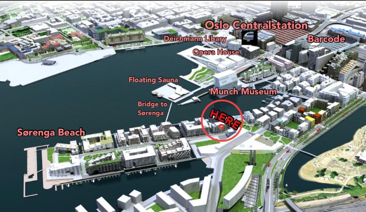 Sorenga Opera, Munch, Fjord & - Walking Distance From Centralstation Lägenhet